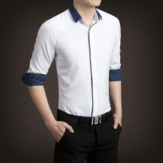 men cotton formal shirt